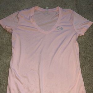 Light pink under armour vneck